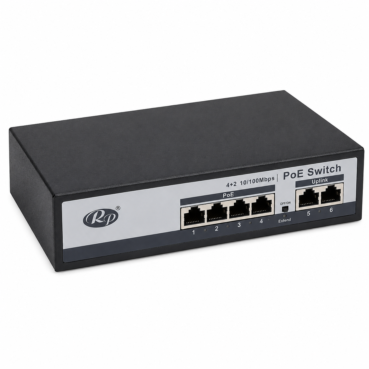 RP 10/100 PoE Switch 4CH Model 42N for IP Cameras & VoIP
