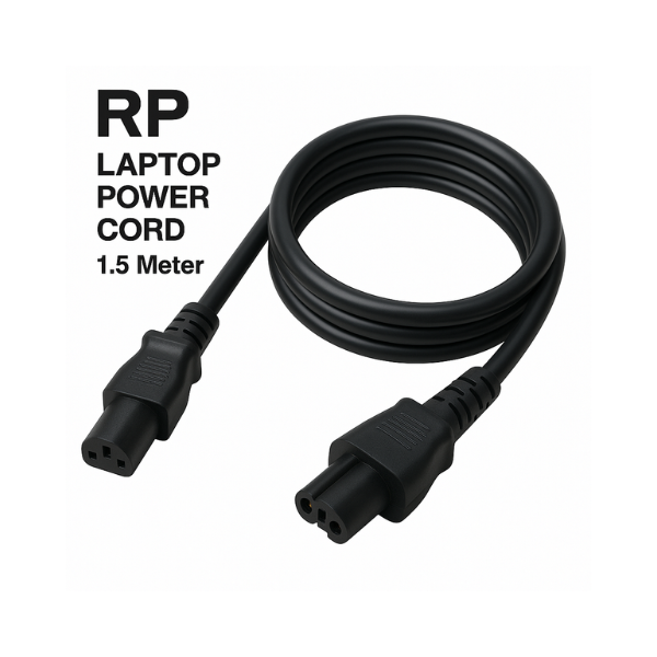 RP Laptop Power Cord 1.5 Meter Copper